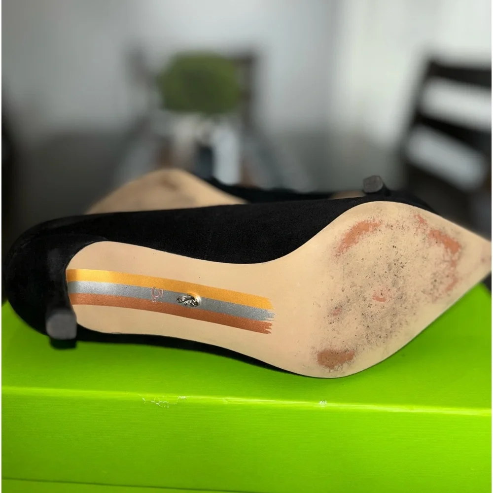 Sam Edelman Vienna black suede pointed toe heel - Picture 5 of 5